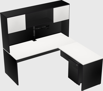 L-shaped office desk