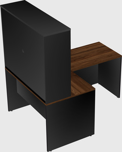 L-shaped office desk