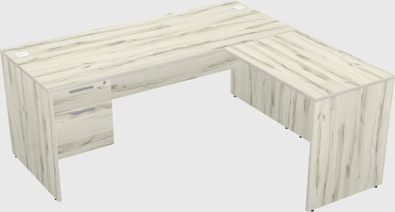 L-shaped office desk