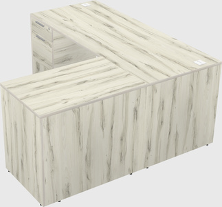 L-shaped office desk