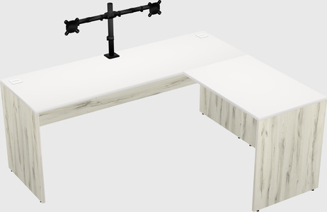 L-shaped office desk
