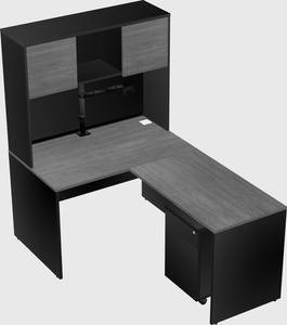 L-shaped office desk