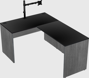 L-shaped office desk