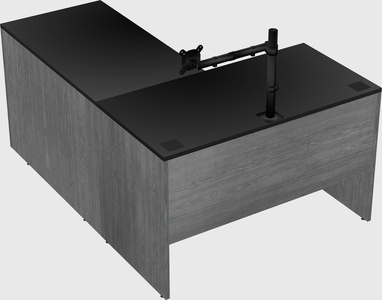 L-shaped office desk