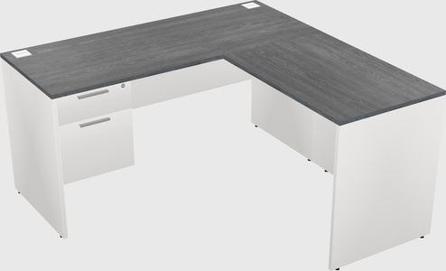 L-shaped office desk