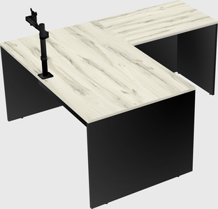 L-shaped office desk