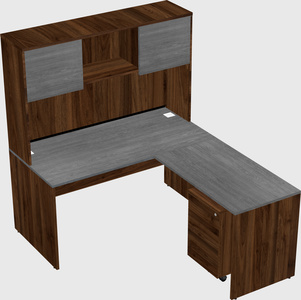 L-shaped office desk
