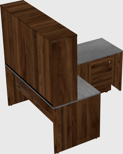 L-shaped office desk