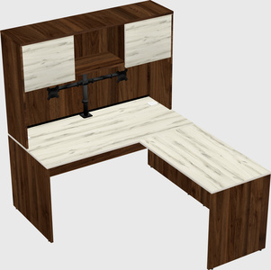 L-shaped office desk