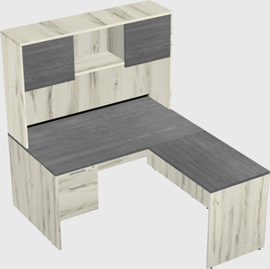 L-shaped office desk