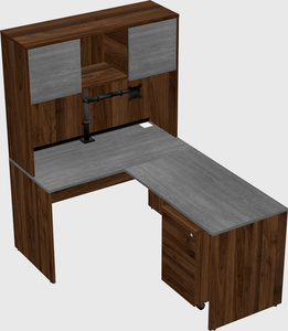 L-shaped office desk