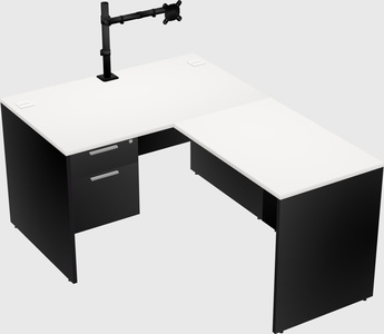 L-shaped office desk