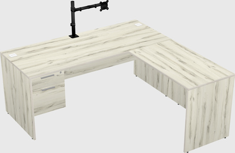 L-shaped office desk