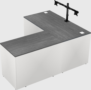 L-shaped office desk