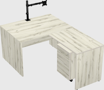 L-shaped office desk