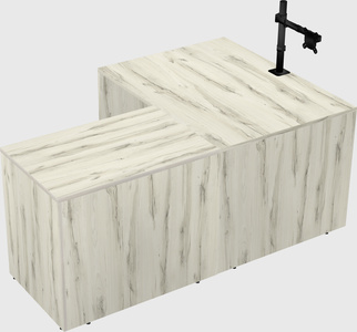 L-shaped office desk