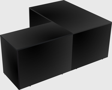 L-shaped office desk