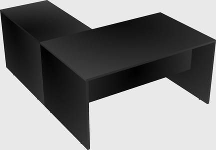 L-shaped office desk