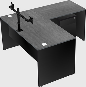 L-shaped office desk