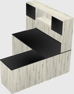 L-shaped office desk