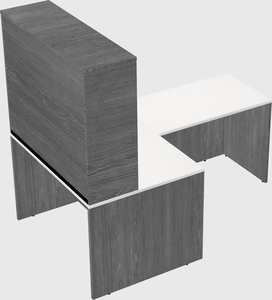 L-shaped office desk