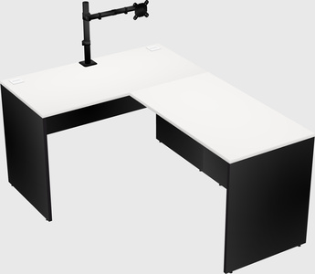L-shaped office desk