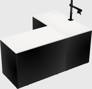 L-shaped office desk