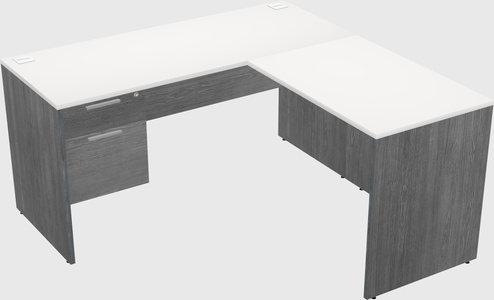 L-shaped office desk