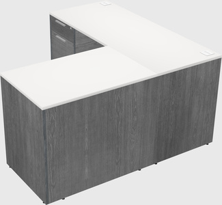 L-shaped office desk