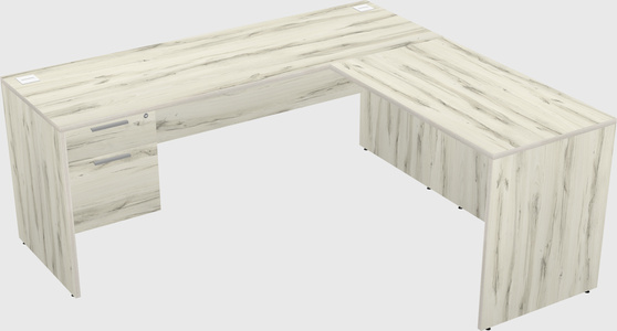 L-shaped office desk