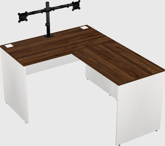 L-shaped office desk