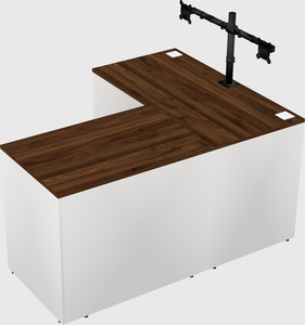 L-shaped office desk
