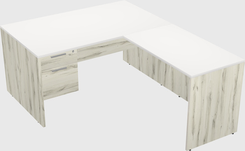 L-shaped office desk