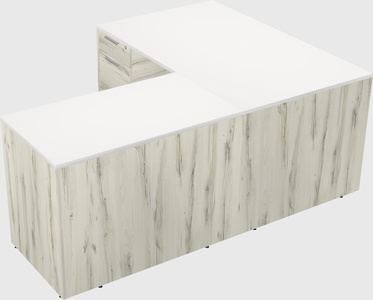 L-shaped office desk