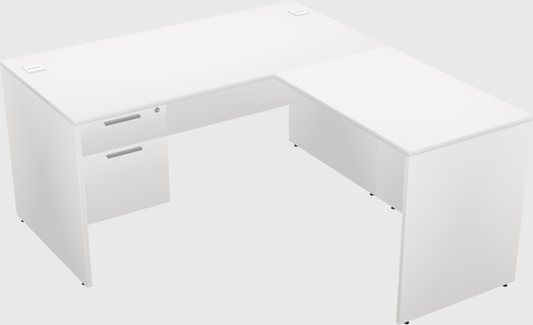 L-shaped office desk