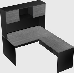L-shaped office desk