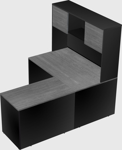 L-shaped office desk