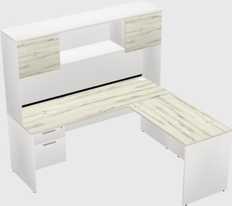 L-shaped office desk