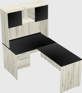 L-shaped office desk
