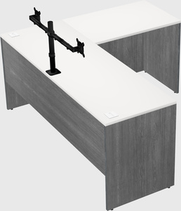 L-shaped office desk