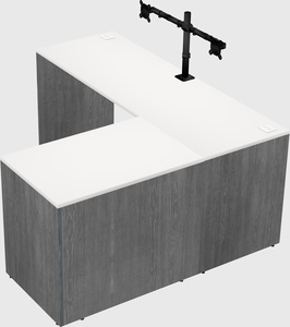 L-shaped office desk