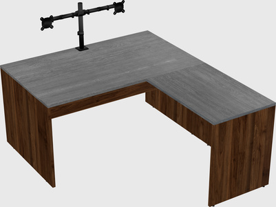 L-shaped office desk
