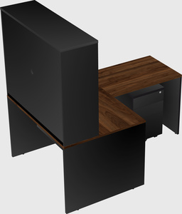 L-shaped office desk