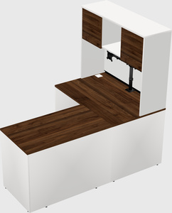 L-shaped office desk