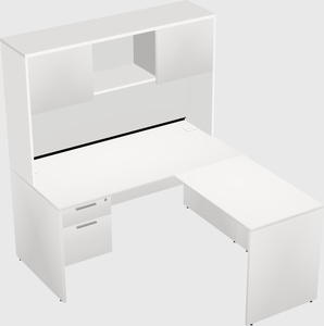 L-shaped office desk