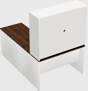L-shaped office desk