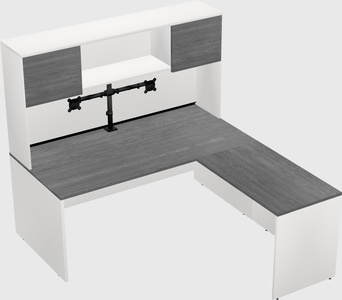 L-shaped office desk