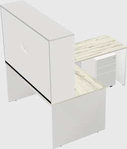 L-shaped office desk