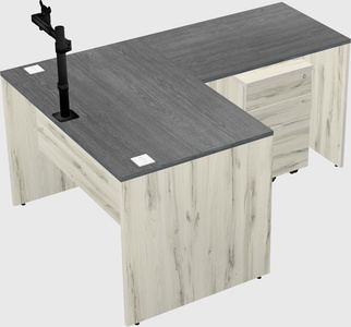 L-shaped office desk