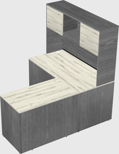 L-shaped office desk